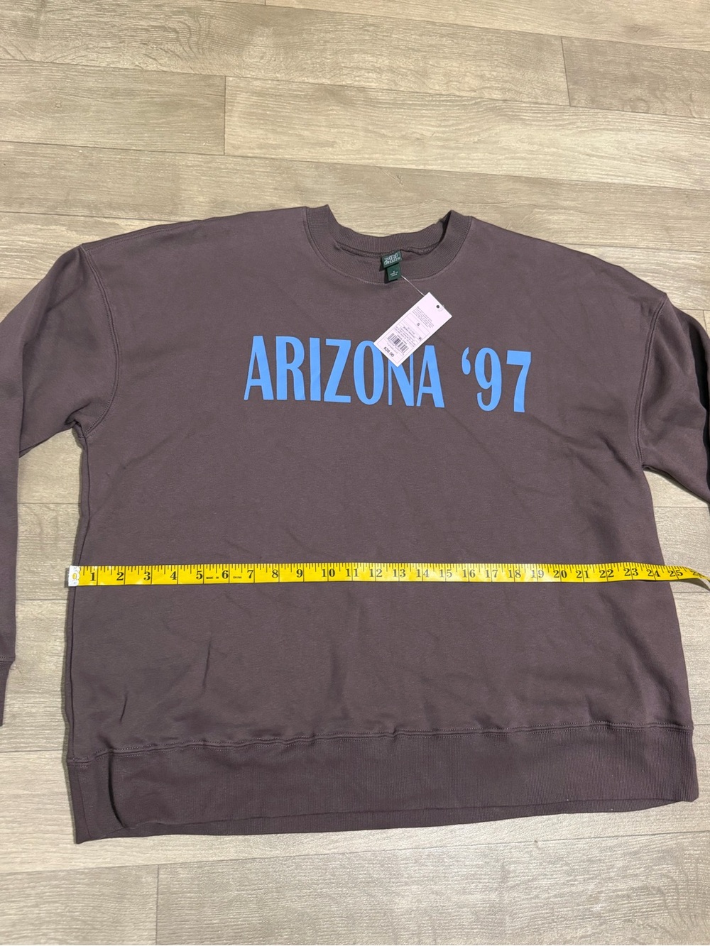 Wild Fable Women's Oversized Pullover Sweatshirt Arizona ‘97 Brown Size Z - Picture 6 of 8